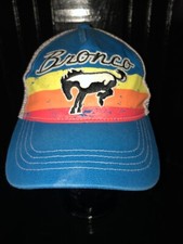 Ford Bronco Trucker Hat Retro Embroidered Logo Snapback OSFM