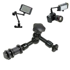 11'' Articulating Magic Arm for LCD Monitor LED Video light DSLR Camera Hot Shoe