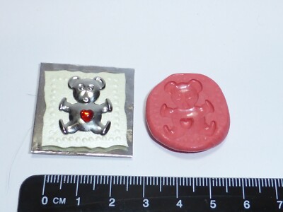   Teddybär Silikon Gummi Form Puppenhaus Miniatur Maßstab 1:12 