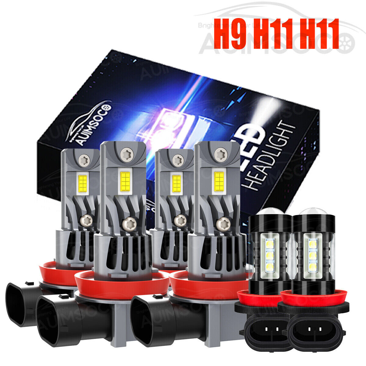 For Infiniti QX50 2014-15 EX37 2013 LED Lamp High Beam+Low Beam+Fog Light