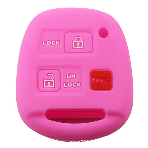Silicone Car Remote Key Fob Case Cover For Toyota Land Cruiser FJ Cruiser Lexus - Picture 11 of 17