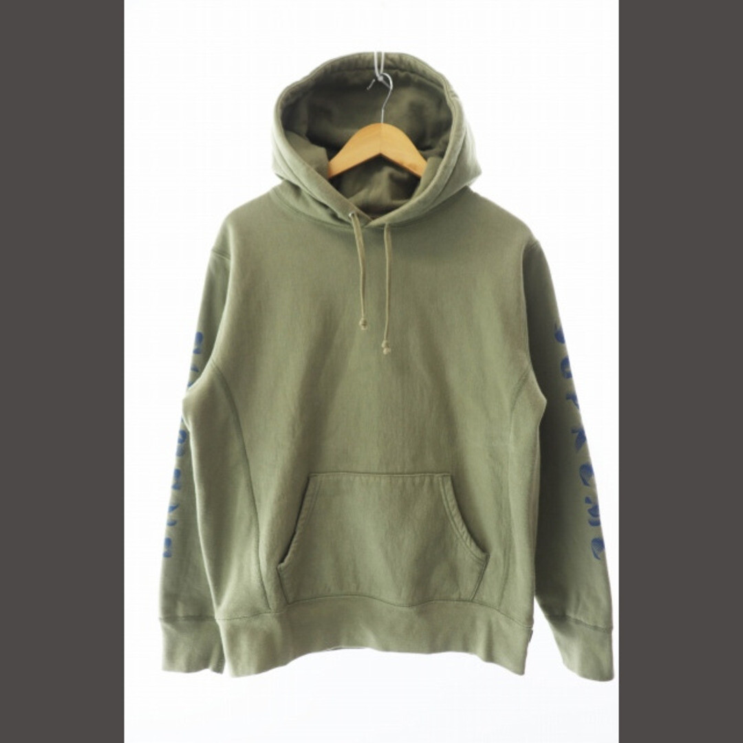 Supreme 18AW Gradient Sleeve Hooded Sweatshirt Logo Sweat Pullover  