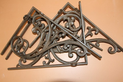 Elegant Mailbox Post Project Corbel / Solid Cast Iron, 16 inch, B-85 - Picture 6 of 9