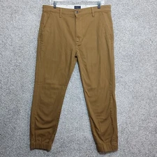 Levis Pants Mens 36 Khaki Brown Elastic Hem Casual Preppy Outfitter Jogger