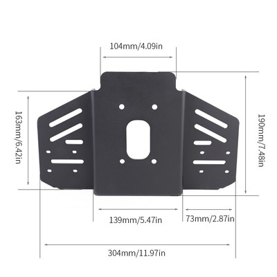Support GPS/téléphone Pour Moto KOVE 800X - Montage Sur Guidon, Diamètre 22 Mm - En Métal Noir, Antivibration - 10