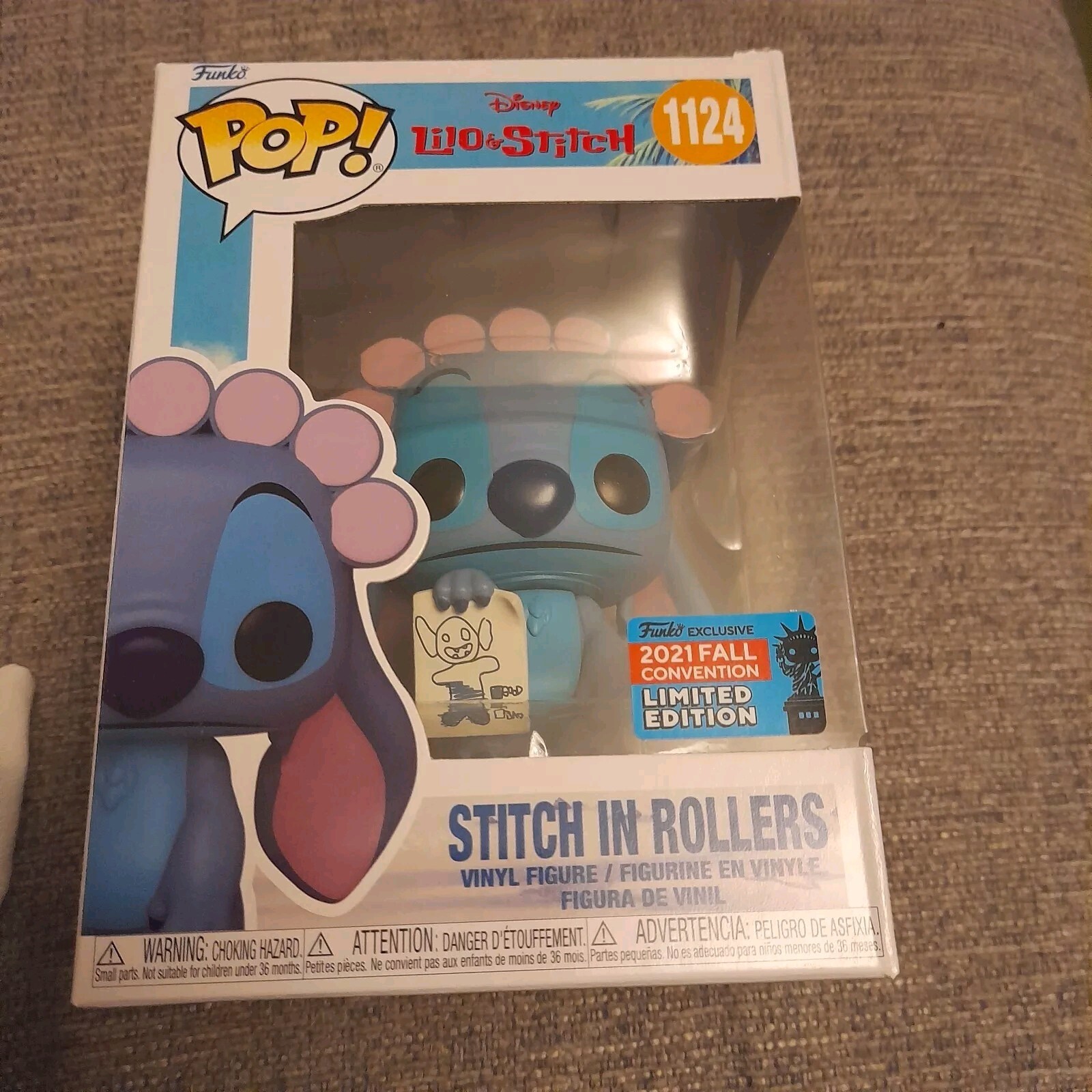 Funko Pop Disney #1124 Stitch In Rollers 2021 Convención De Otoño Edición Limitada