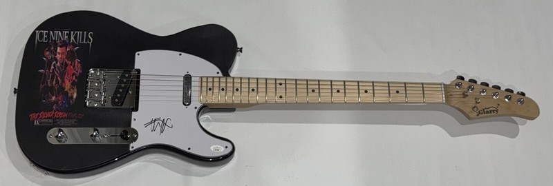SPENCER CHARNAS SIGNED CUSTOM THE SILVER SCREAM GUITAR ICE NINE KILLS JSA COA
