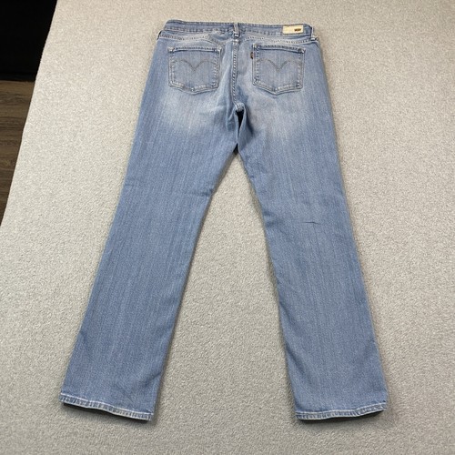 Levis Jeans Womens 12/31 (34x30) Slight Curve Straight Denim Stretch Western Mom - Picture 21 of 22