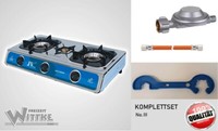 Cago Turbo Gaskocher Jv-04S 3-Flammig 30 Mbar Komplettset