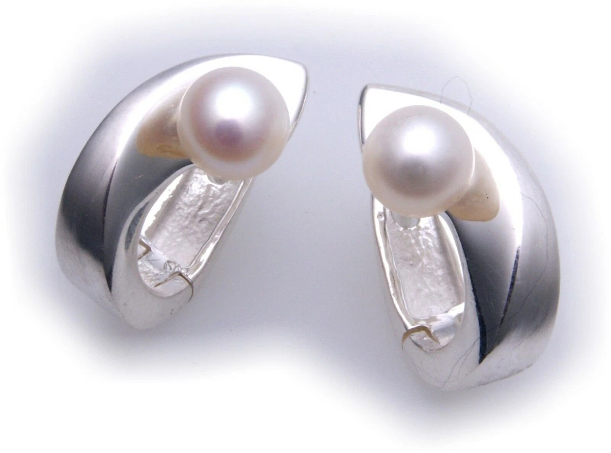 Orecchini di lusso perle d'argento in argento sterling | Acquisti Online su