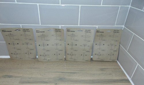 Vintage Sky Fortress Die Cast Metal Planes - Same Scale as Micro Machines Galoob - Picture 3 of 20
