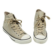 Unisex CONVERSE Chuck Taylor All Star Leather HIGH TOP Grey 161493C 7 M 9 W
