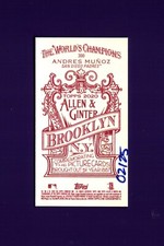 2020 Topps Allen & Ginter Mini Brooklyn Back #300 Andres Munoz RC