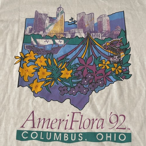 Vintage AmeriFlora 1992 Dandelions Single Stitch Made in USA T-shirt Size M - Picture 6 of 11
