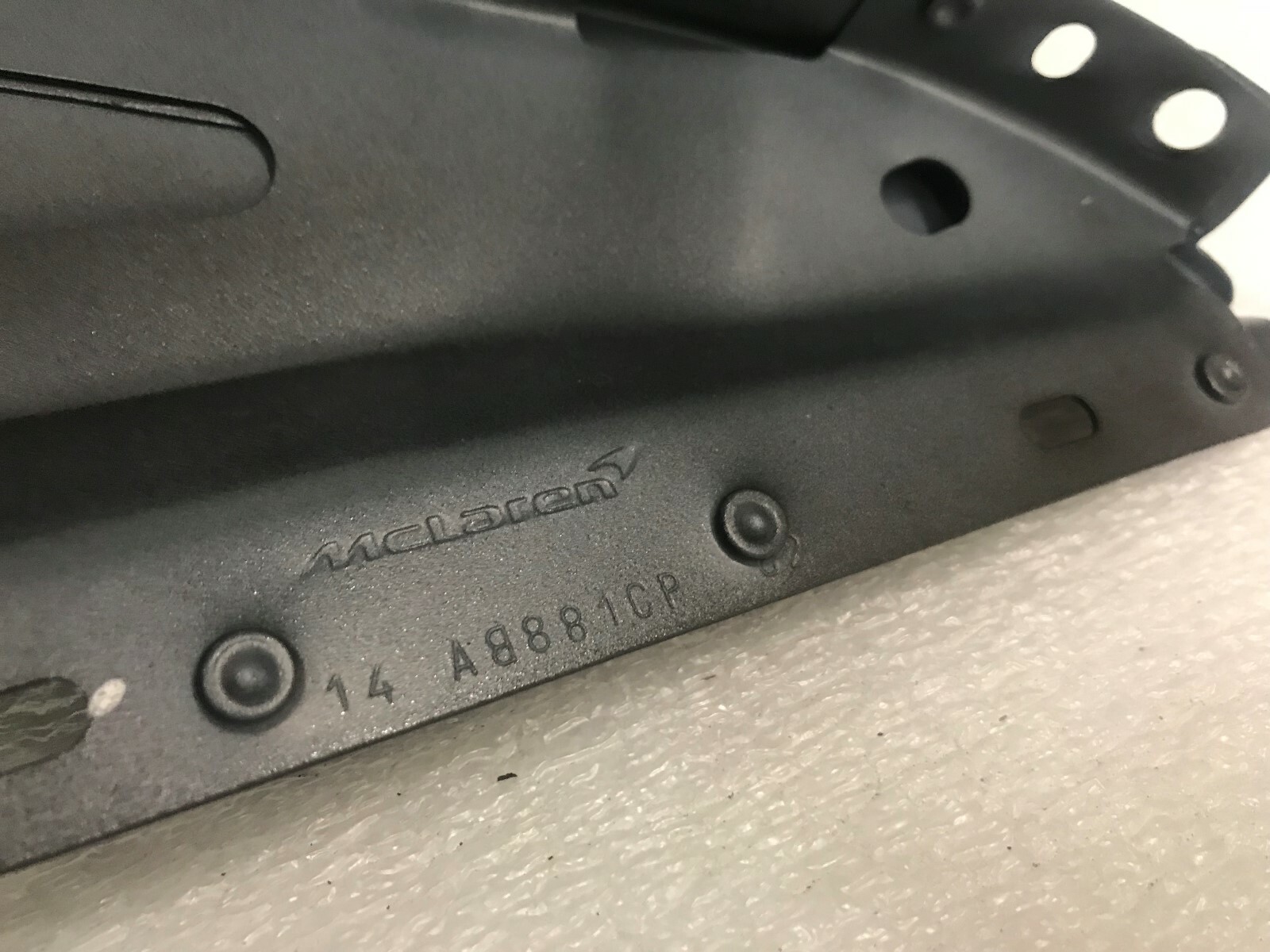 MCLAREN 720S FRONT RIGHT PASSENGER SIDE FENDER BLACK OEM 14AB881CP