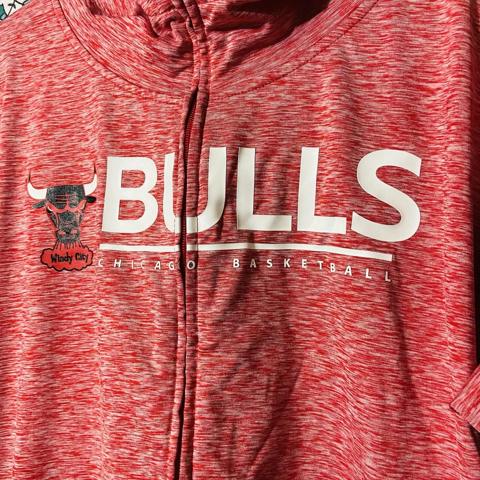 Sudadera con capucha cremallera completa G-III 4Her para mujer Chicago Bulls talla XL Foto 2 de 4