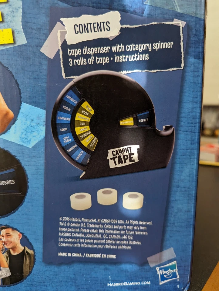 CAUGHT ON TAPE Challenge Game - 100% COMPLETE - NEVER PLAYED - 2016 Hasbro - Image 3 of 4
