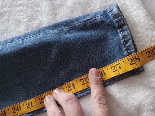 Size 2, Lands' End Mid Size Skinny Jeans Petite Ankle Jeans, Stretchy, Blue - Picture 10 of 10
