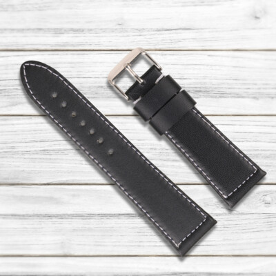 Cinturini Di Ricambio In Pelle Di Coccodrillo Per IWC Portoghese Pilot Cinturino Per Orologio In Coccodrillo Nero Con Cinturino 20mm 21mm 22mm - Foto 7