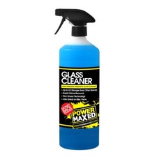 Power Maxed - Glass Cleaner - Smear Free Crystal Clear Finish - Ready To Use 1L