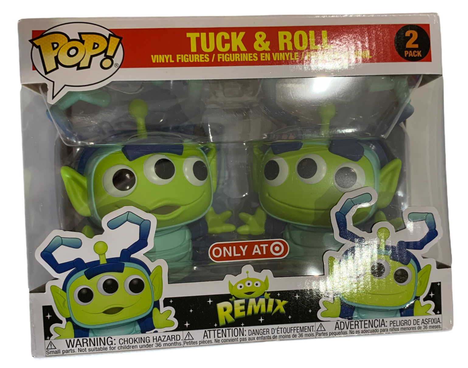 Funko Pop! Pixar - Alien Remix Tuck & Roll - 2-Pack