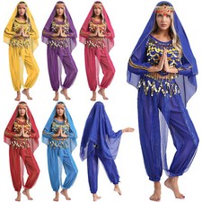 Womens Costume Stage Halloween Holiday Indian Princess Fancy Dress Up Belly