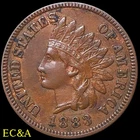 1883 INDIAN HEAD CENT CHOICE AU (IH675)