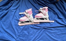 Roces Moody Ice X Adjustable Girls Ice Skates with Blade Guards