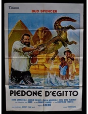 manifesto PIEDONE D'EGITTO bud spencer cannavale infanti steno sfinge A366