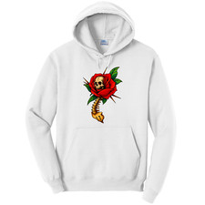 NEW Art Society TATTOO FLASH VOL. 4 WHITE Hoodie SMALL-4XLARGE MADE IN USA