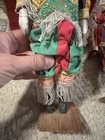 Vintage Antique Lot Of 2 Folk Art Dolls Colorful Handmade — photo 3