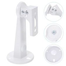 2Pcs Camera Bracket Wall Holder White Steel Plastic 360 Degree Rotating Support