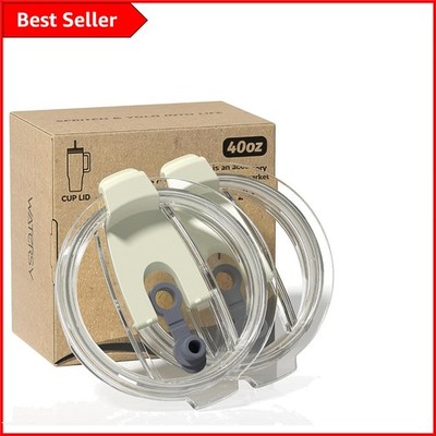2er Pack Auslaufsichere Ersatzdeckel für 40 Unzen Reisebecher - Einfach Flip Top Design