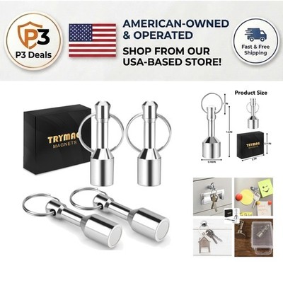 Gold Testing Magnet Keychain Set - 4 Compact Tools for Jewelry & Organization