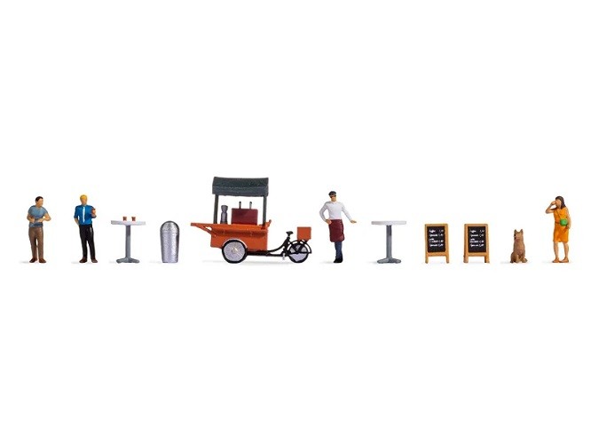Noch 16230 - H0 - Figure Theme World ""Coffee Stand"" - New