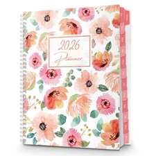 Large Planner 2026, 8.5x11 Weekly Monthly Calendar Agenda, from Jan to Dec Da...
