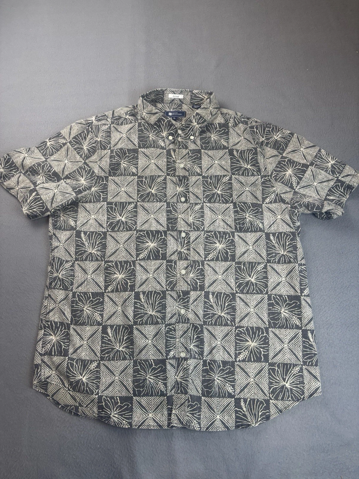 Reyn Spooner Mens Short Sleeve Hawaiian Shirt Tailored Fit Size XL