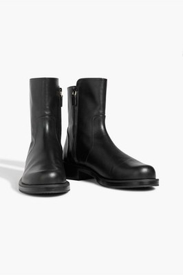 Stuart Weitzman Leather Ankle Zip Bootie, New Without Box Size 6