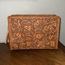 American Darling Tooled Floral Western Tote Purse