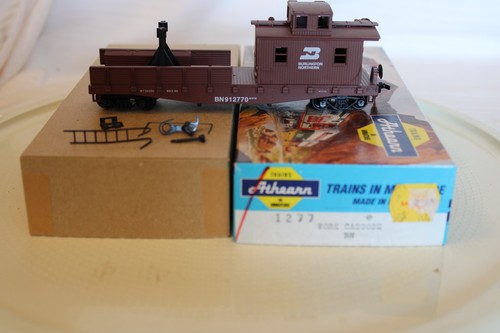Caboose de trabajo Athearn escala HO, Burlington Northern, marrón, #912770 construido | Condition: Used