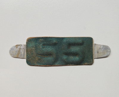   1955 MAINE LICENSE PLATE RENEWAL TAB