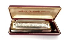 Vintage Wm. Kratt Co. Harmonica Mello Chromatic in Original Box