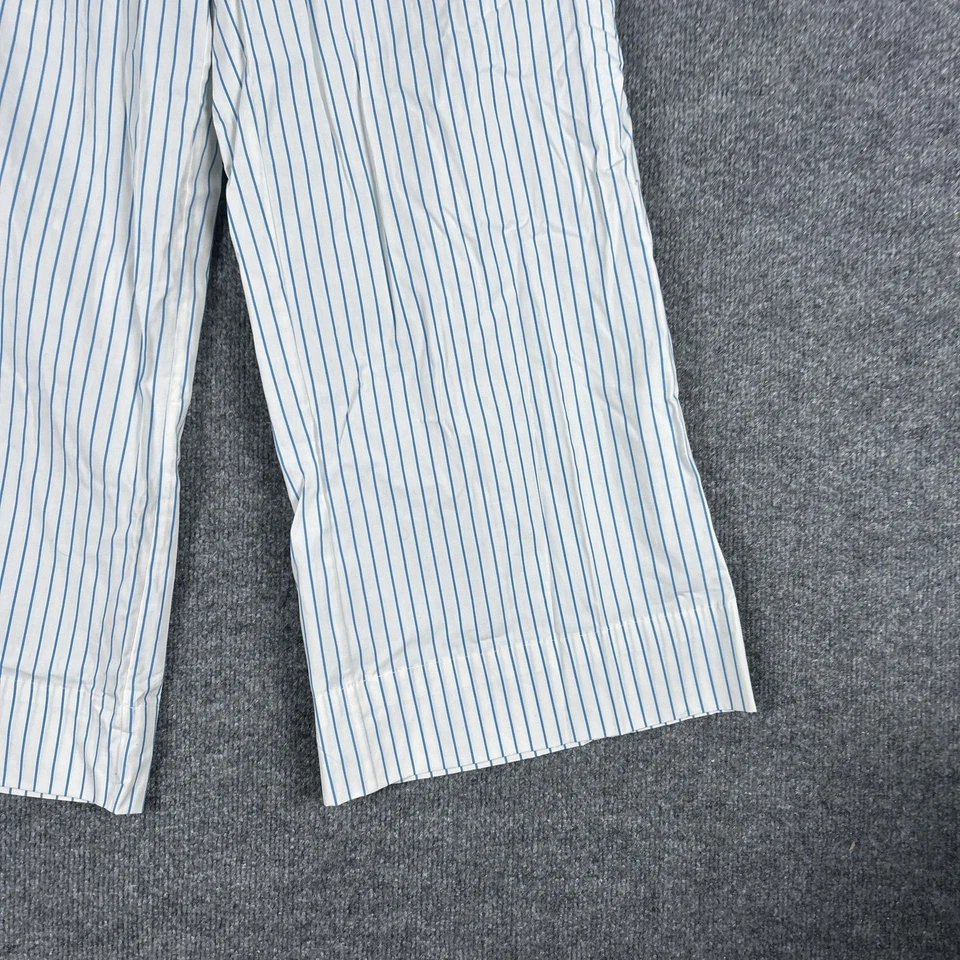 Pantalones Babaton Aritzia Mujer Pequeños Blanco Azul Rayas Pierna Ancha Elásticos 125729 Foto 2 de 4