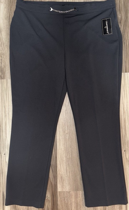 Woman’s NWT Gray Plus Size 18 Stretch Pull On By Counterparts Slimming Career