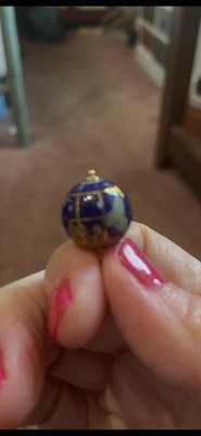 Michael Anthony 14K Gelbgold Lapis Edelstein Kugel Anhänger Charm Welt Erde
