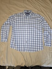 Tommy Hilfiger RN36543 Mens Regular Fit 17.5 - 34/35 Checkered Button Down Shirt