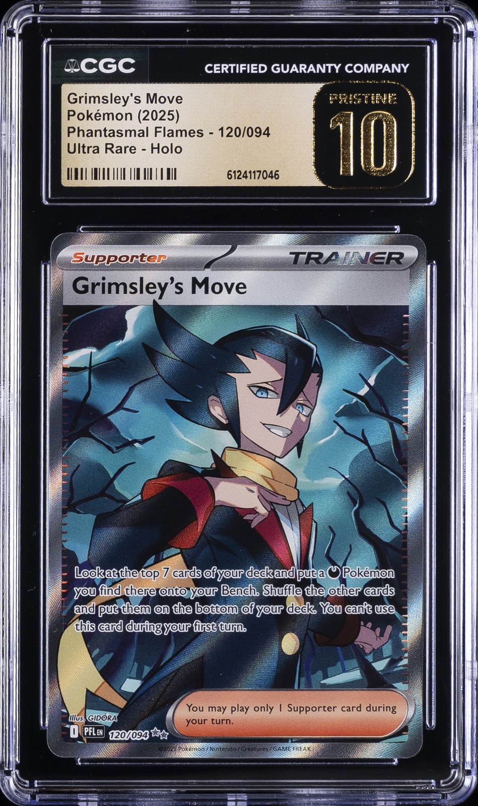 2025 POKEMON #120/094 GRIMSLEY'S MOVE CGC 10 PRISTINE