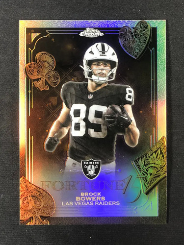 2025 Topps Chrome Fortune 15 Refractor #F15-8 Brock Bowers YT92