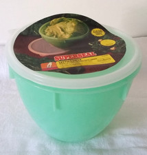 Vintage Eagle Super Seal Jadeite Green Lettuce Keeper W Lid Original Label