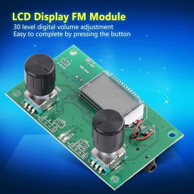 Digital Radio Receiver Module Stereo Wireless FM Modules with LCD ...